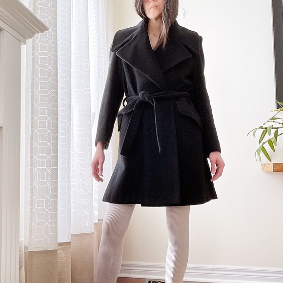 Australian lambswool-blend mid-length belted coat - Picture 1 of 15